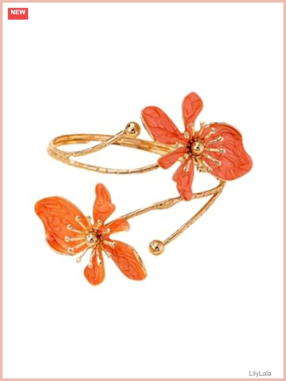 Flower Arm Cuff Bracelet Boho Upper Arm Bangle Beach Jewelry Gift